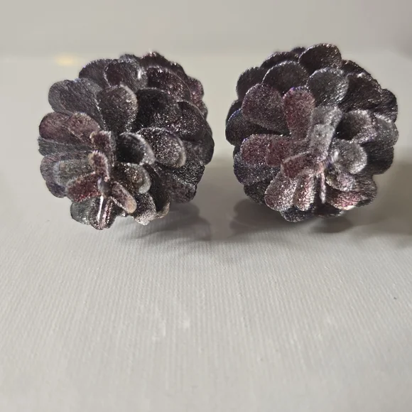 HANDCRAFTED Pinecorn Pierced Earrings HANDPAINTED Holiday Jewelry Accessories - Picture 14 of 15